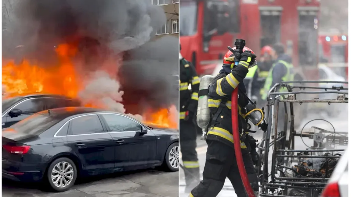 Detalii înfiorătoare despre tragedia din Capitală. De ce femeia a ars ca o torță în mașina cuprinsă de flăcări, iar soțul ei a scăpat