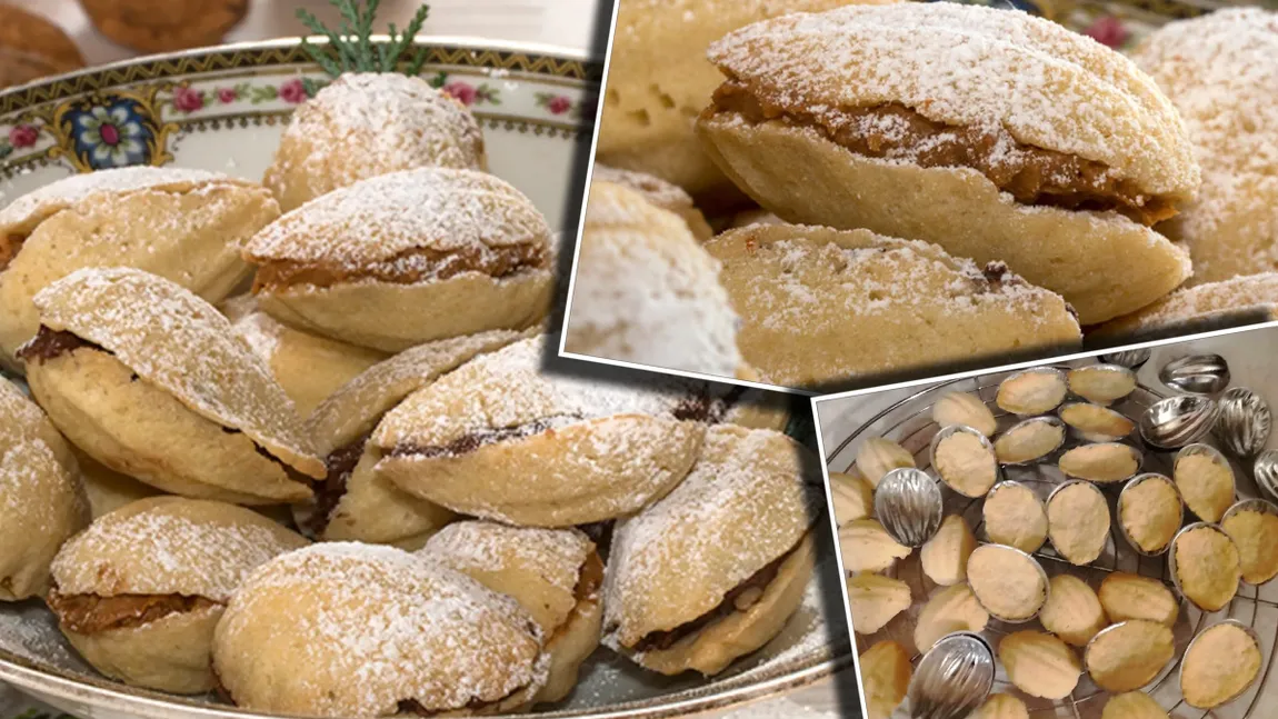 Nuci umplute cu cremă de ciocolată, desertul irezistibil care aduce un strop de eleganță pe orice masă festivă