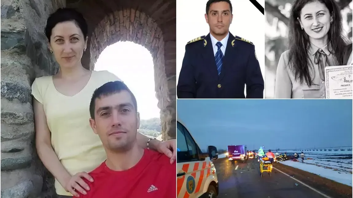 Dan şi Cătălina, cei doi părinţi morţi în accidentul din Brăila, sunt plânşi de rude şi cunoscuţi: 