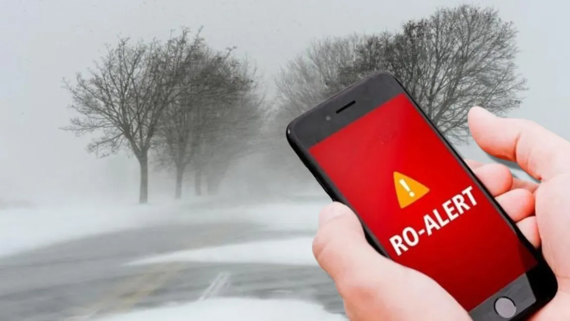 Atenţie la telefoane, Ro-Alert de fenomene de iarnă severă. Elena Mateescu (ANM) anunţă cele mai periculoase ore din această iarnă