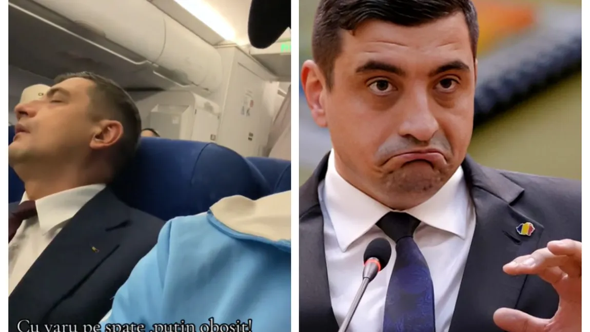 Imaginile zilei. George Simion sforăie în avion: “Ia uite baaaa, doarme. Cum sa ne fi fost asta presedinte? Ce om doarme în avion? Turu' doi anapoi!