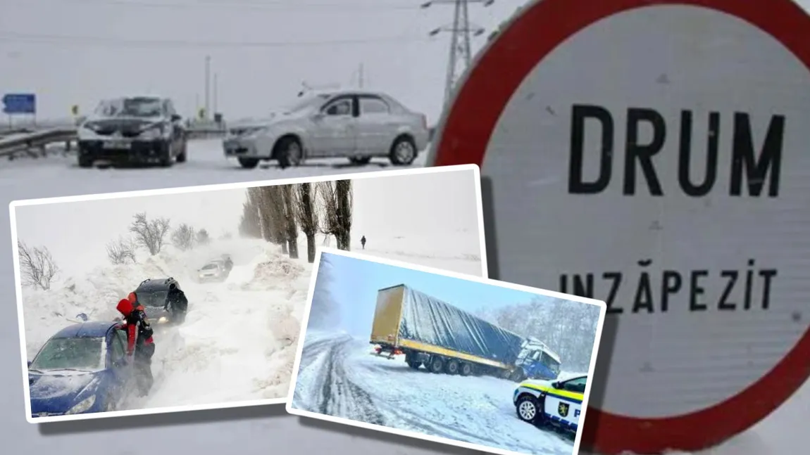 CNAIR, anunț de ultimă oră despre situația drumurilor din județele afectate de codul galben de viscol și ninsori