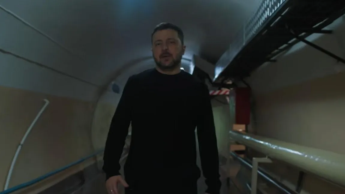 VIDEO Volodimir Zelenski a prezentat buncărul imens de unde a coordonat războiul împotriva Rusiei. Ce dotări are şi unde se află