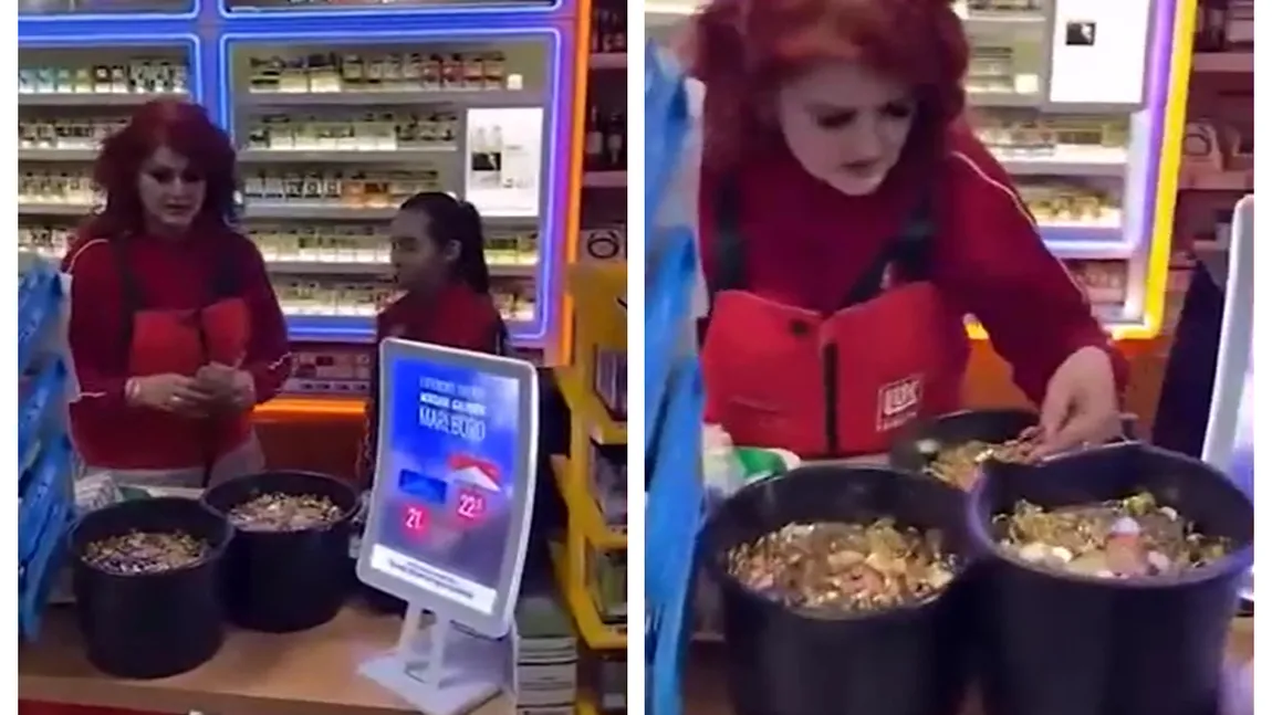 Protest inedit! Plinul de benzină plătit cu găleata de monede