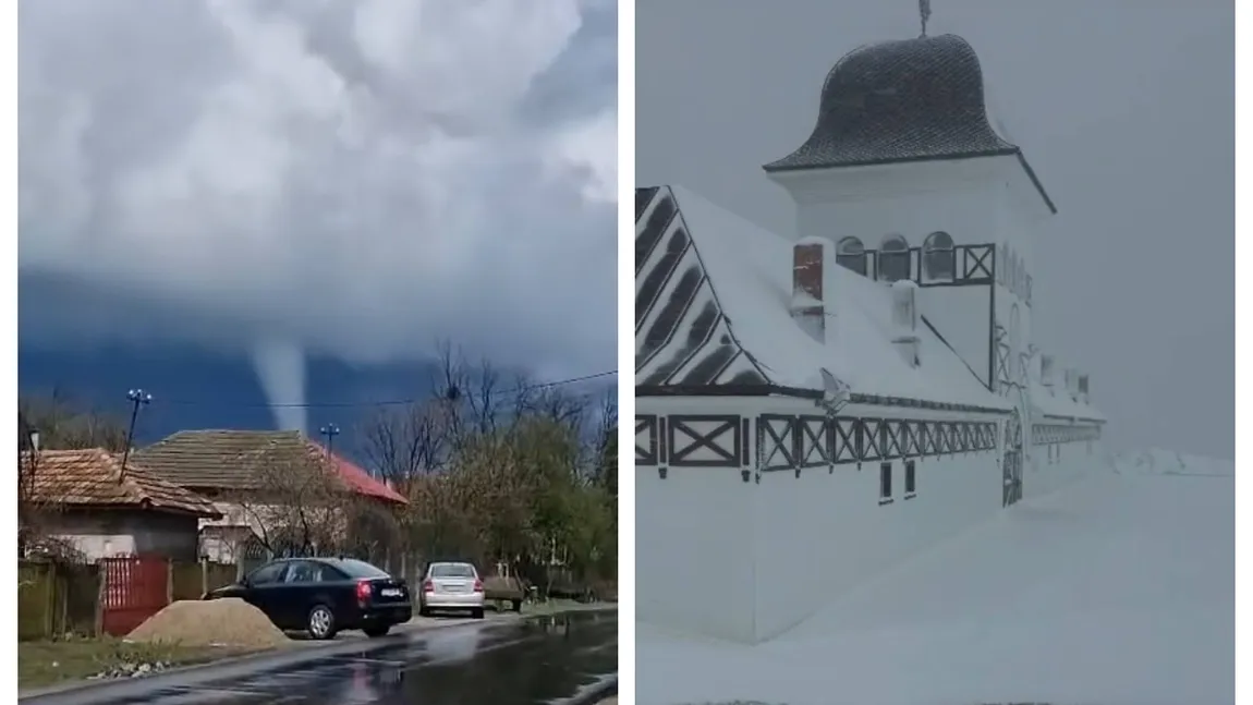 Prognoza meteo. Fenomene extreme în martie, tornade în sud, ninsori, viscolite la munte. Silviu Grigore a citit hărţile şi ştie când scăpăm de ciclon