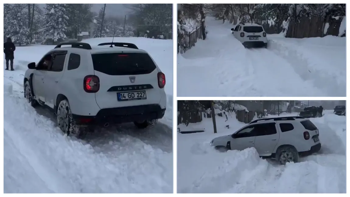 Dacia Duster continuă să impresioneze. Cum s-a descurcat prin zăpadă de 60 de centimetri: „Am crezut că se va bloca”