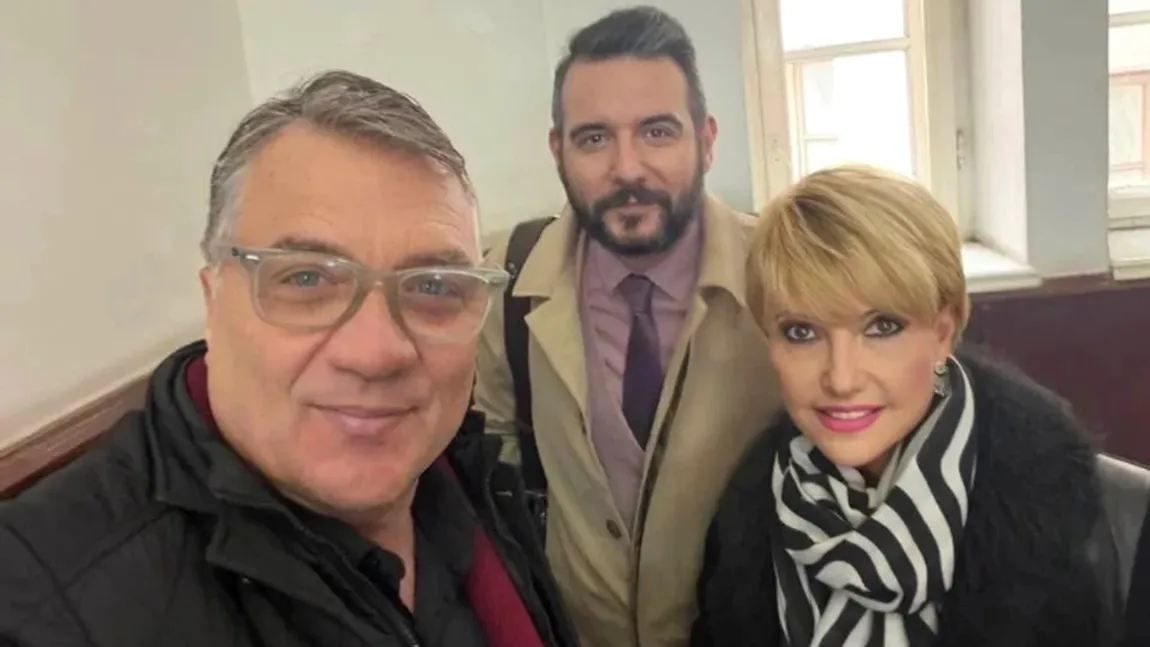 Prima luptă din războiul Marina Almășan vs. Georgică Cornu. Vedeta TV a venit la tribunal cu întăriri: noul iubit, Sorin Mărcuș, și avocatul Adrian Cuculis