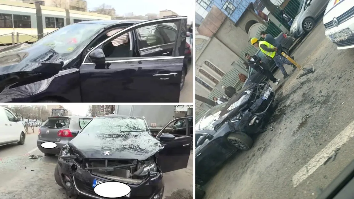 Carambol în fața Spitalului de Copii ”Grigore Alexandrescu”. O ambulanță SMURD a fost lovită de o maşină condusă de un tânăr de 22 de ani