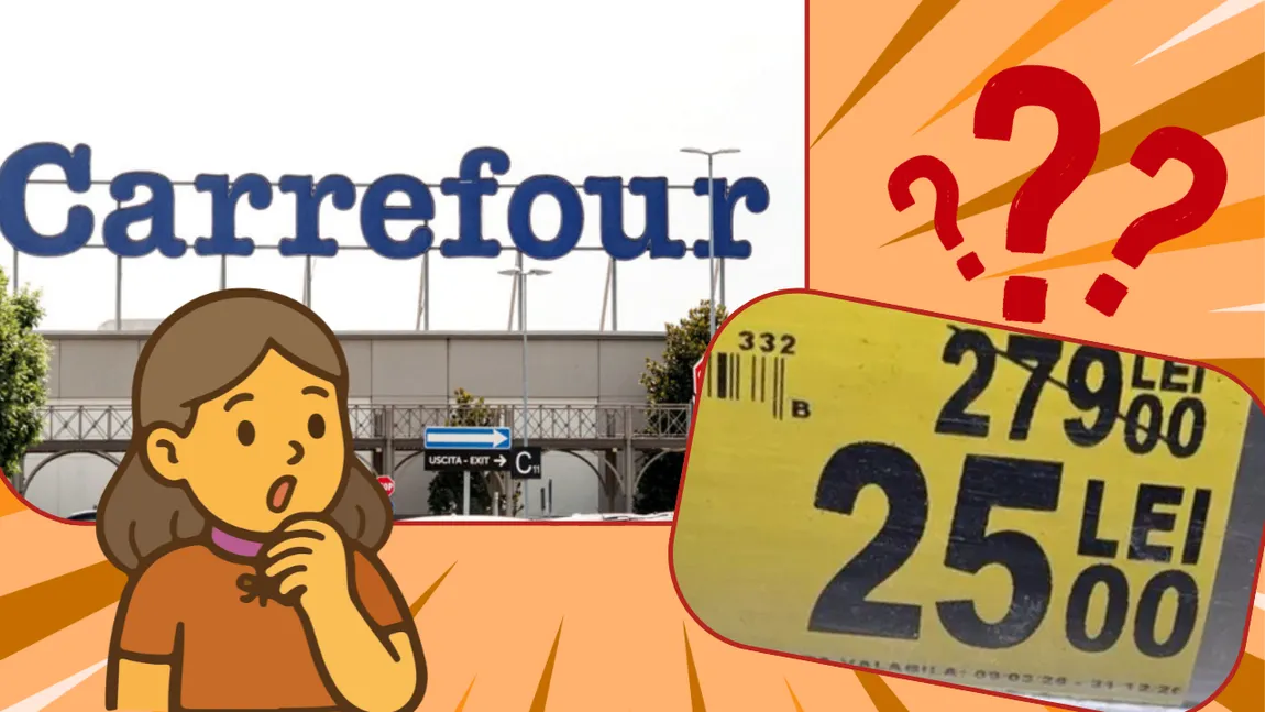 Prețuri de „te miri ce” la Carrefour. Un produs a fost ieftinit cu 91%