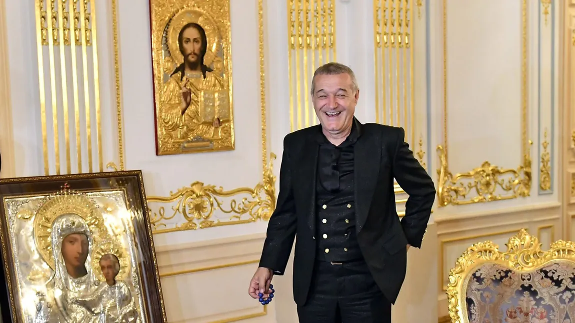 Cum arată în interior palatul lui Gigi Becali. Latifundiarul a plătit 7 milioane de euro pentru clădirea din Aleea Alexandru FOTO