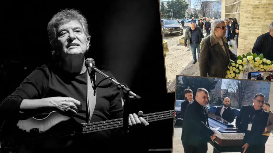 FOTO Primele imagini de la priveghiul lui Iulian „Mugurel” Vrabete. Cine a venit să-și ia un ultim rămas bun