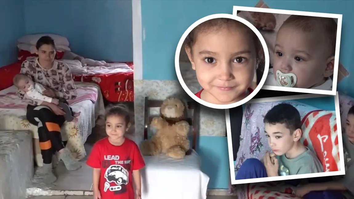Povestea dureroasă a unei familii din Iași. Nouă copii împart o singură jucărie: „Mai trebuie și câte un pachet la școală. Le dăm și noi când avem”