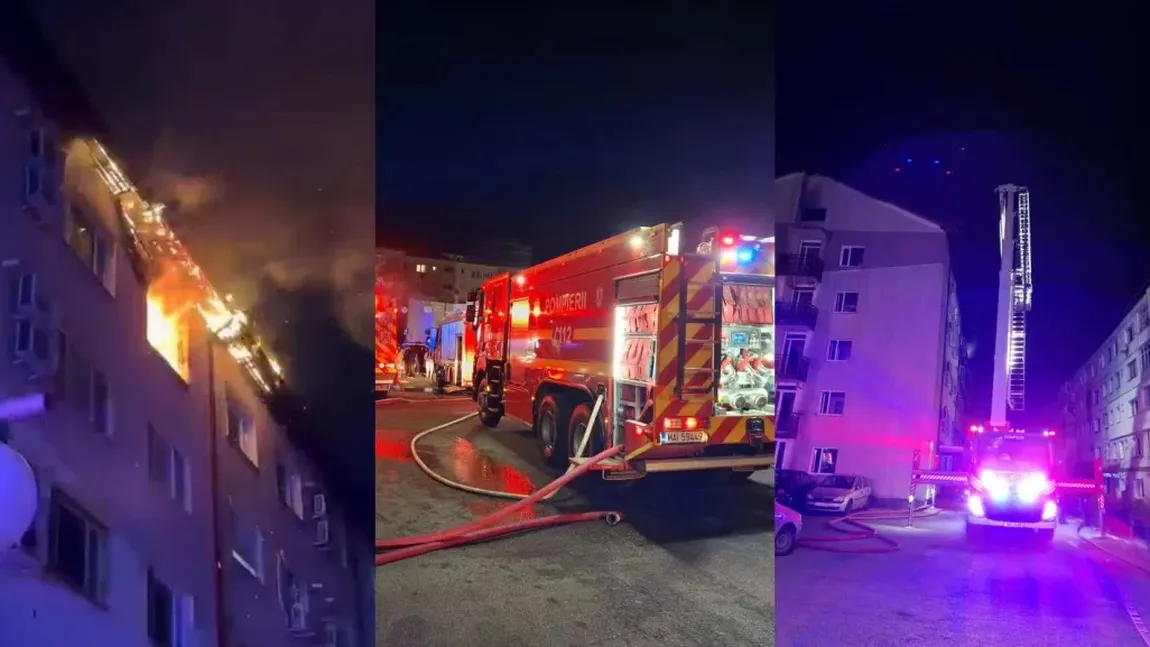 Tragedie în Bacău! O femeie a murit și alte două persoane au ajuns la spital după ce s-au intoxicat cu fum în urma unui incendiu puternic la un bloc