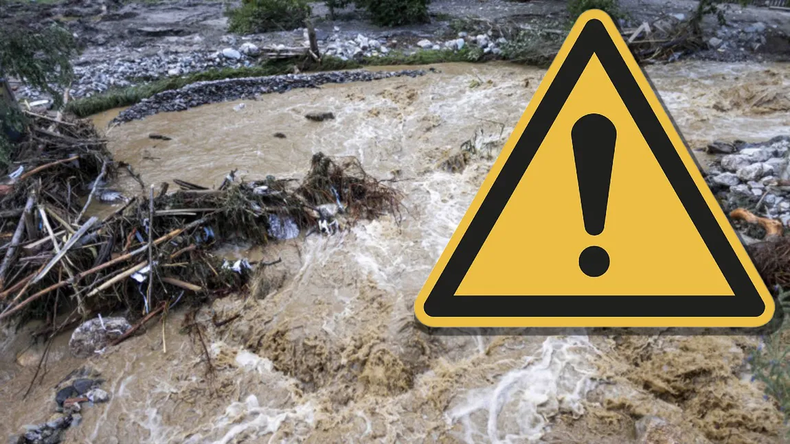 Cod GALBEN de inundații în patru județe. Ploile abundente vor aduce cantități uriașe de apă