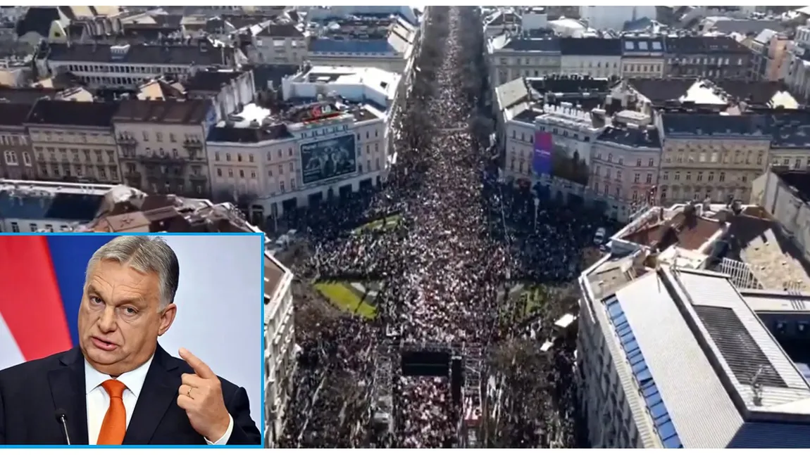 VIDEO Miting istoric la Budapesta împotriva lui Viktor Orban, cu doar o lună înainte de alegeri! Actualul prim-ministru nu mai este favorit în sondajele de opinie