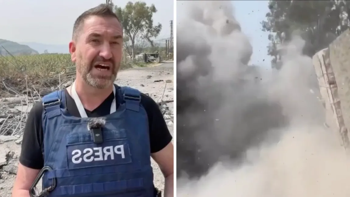 O echipă de propagandiști ai Rusiei, la un pas să fie spulberați de o rachetă. Jurnaliștii se aflau în apropierea unei zone militare din Liban