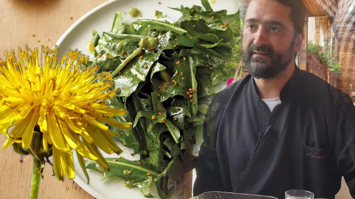 Salată de păpădie mănăstirească, după rețeta fratelui Daniel. Preparatul de post care facilitează eliminarea toxinelor din corp