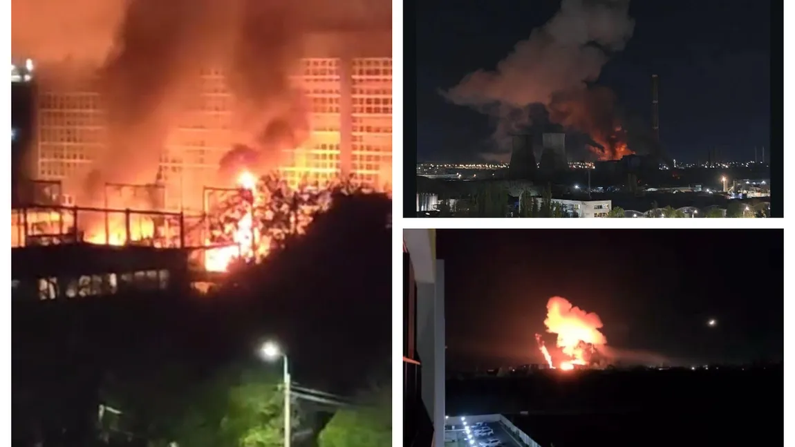 Incendiu violent la CET Vest din București, două transformatoare au luat foc FOTO și VIDEO