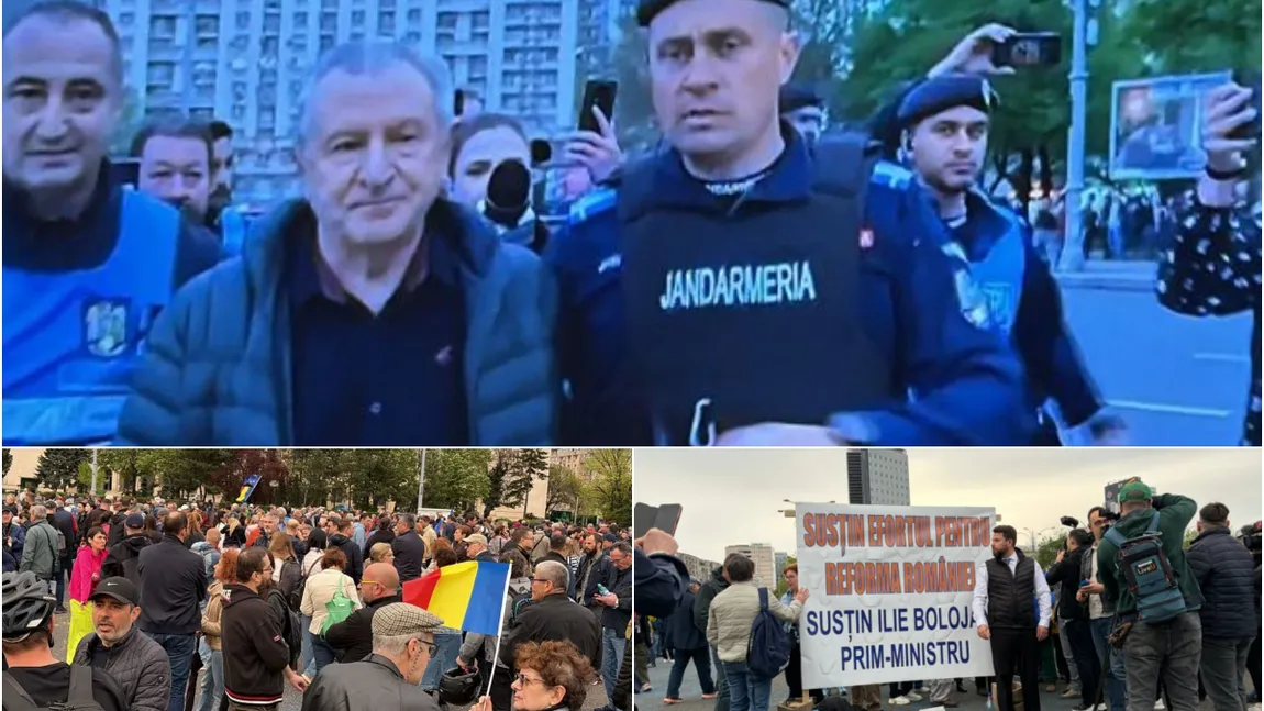 Scandal la mitingul pentru susținerea lui Ilie Bolojan. Fostul ministru PDL-ist Radu Berceanu, alungat de la protest și escortat de jandarmi: ”Am dreptul să-l susțin pe Bolojan. E foarte urât ce faceți”