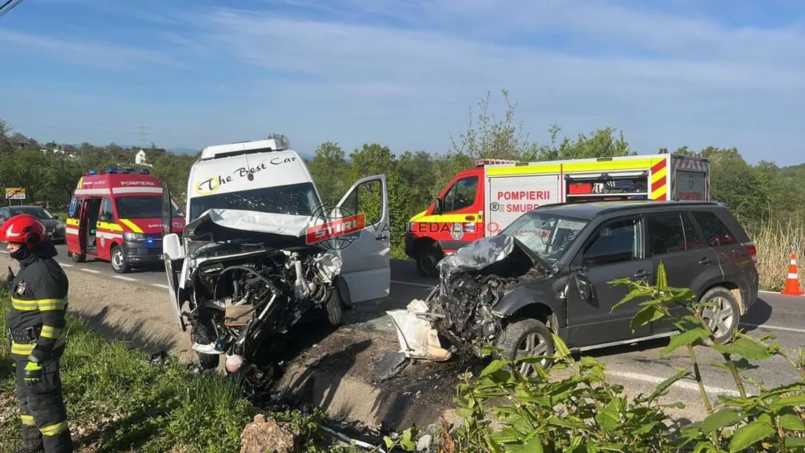 Microbuz cu pasageri implicat într-un accident grav în Maramureș. A fost activat Planul Roșu