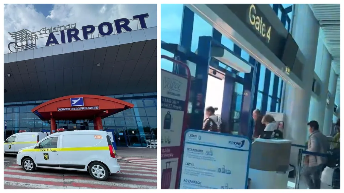 VIDEO Amenințare cu bombă pe aeroportul din Chișinău! Pasagerii, evacuați de urgență!