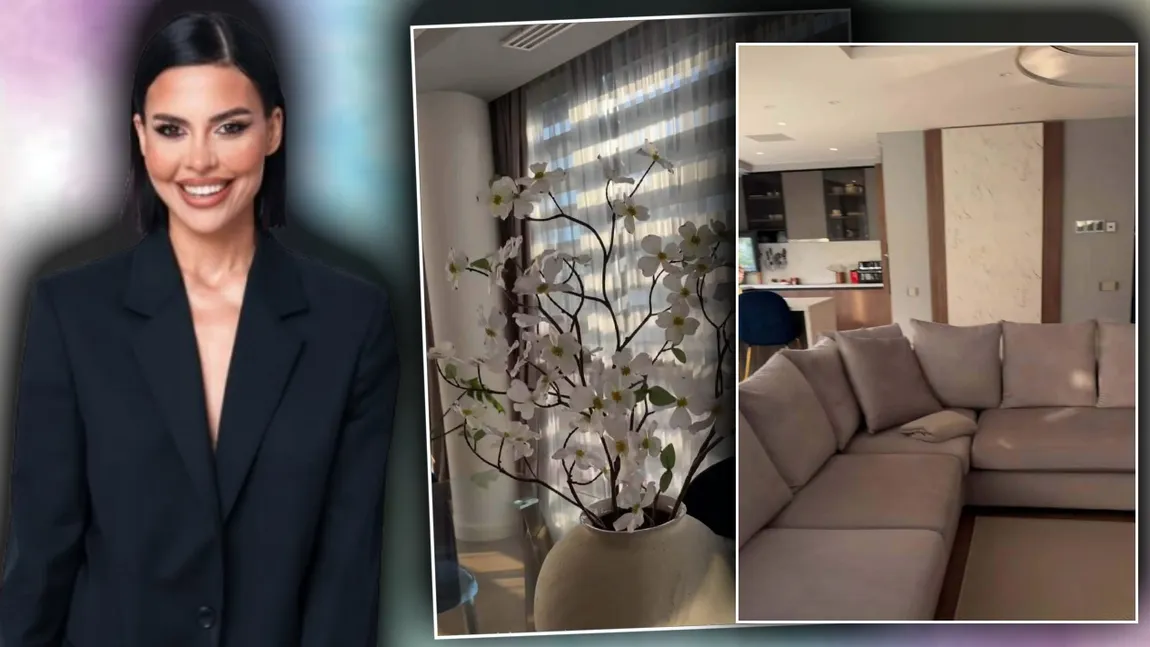 Andreea Popescu, primele imagini din apartamentul de lux în care s-a mutat: 