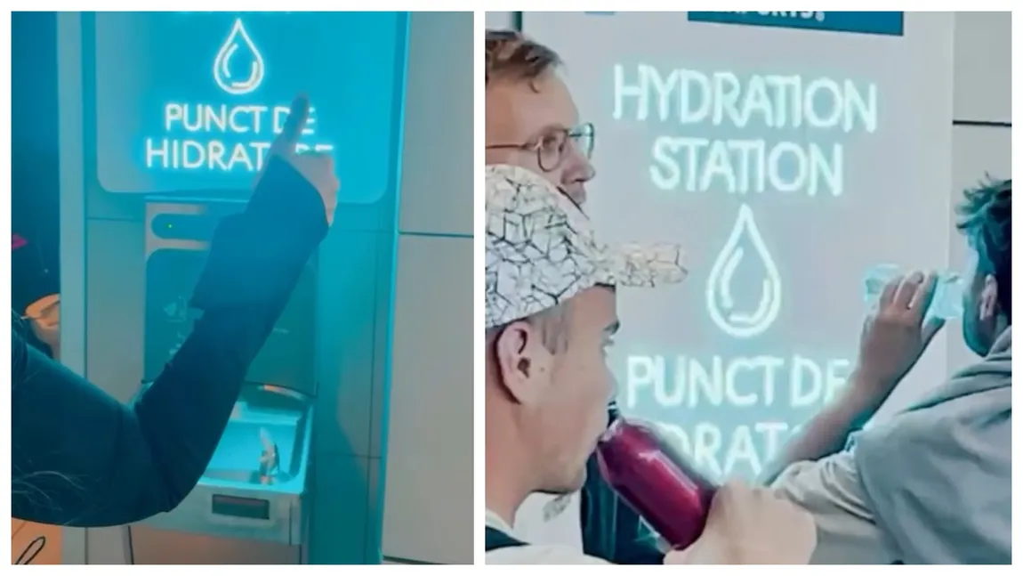 VIDEO Alternativă gratis la apa de 15 lei sticla vândută pe aeroport! De unde pot ”alimenta” călătorii ajunși pe Otopeni sau Băneasa