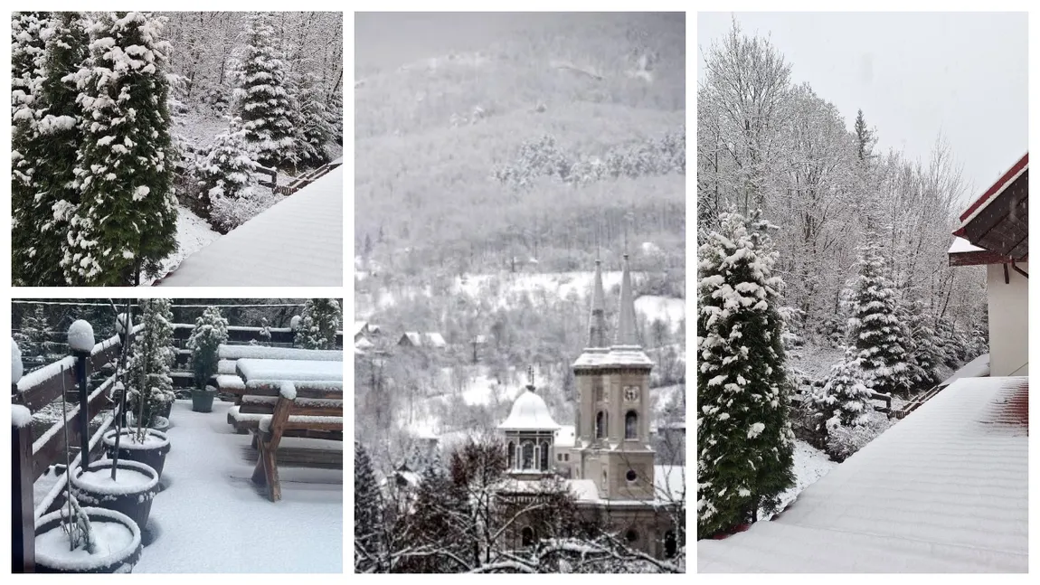 Vreme de iarnă înainte de minivacanța de 1 Mai. La munte ninge, în restul țării este frig și plouă