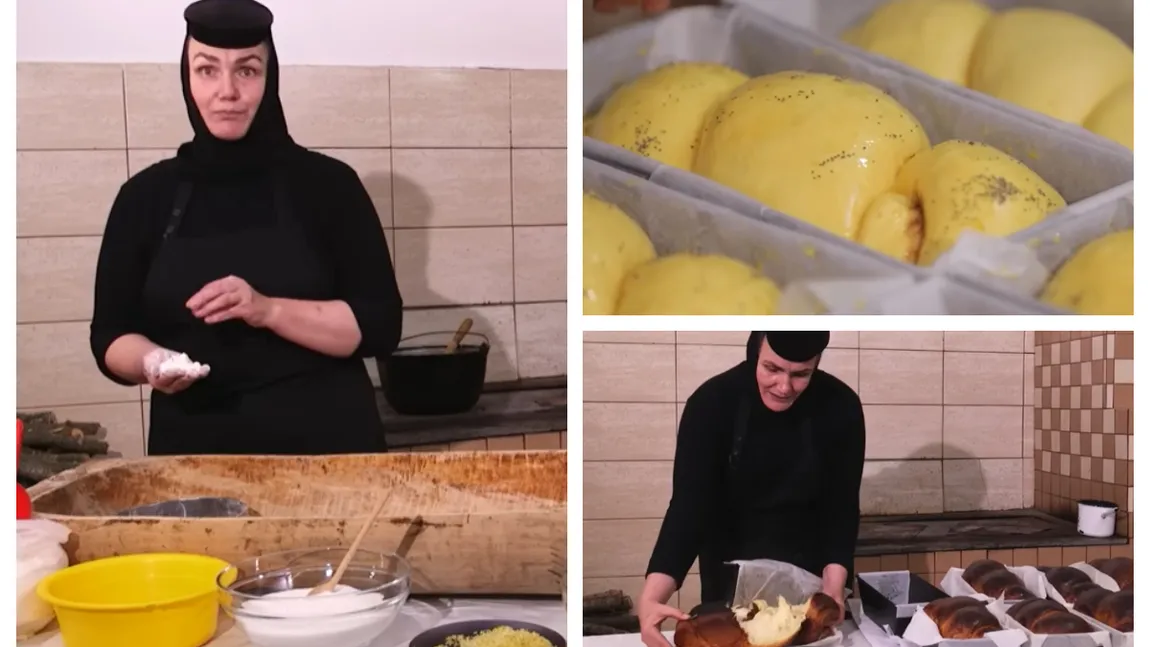Rețeta veche de cozonaci a măicuțelor de la Mănăstirea Adam. Ies pufoși și aromați ca în copilărie