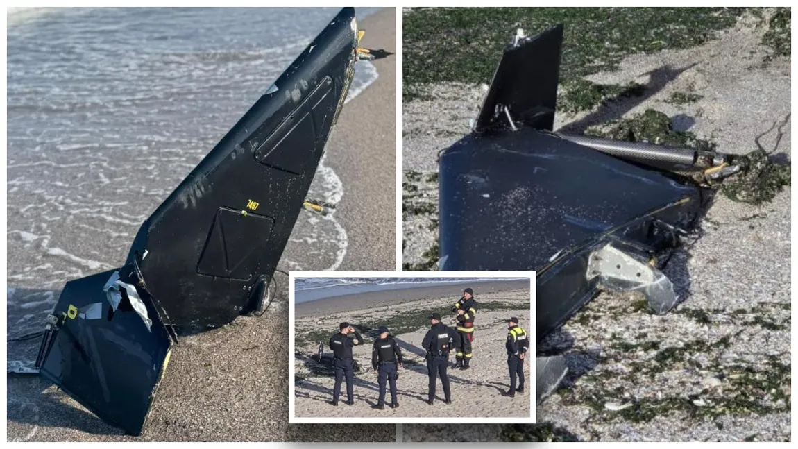 Alertă pe litoralul românesc. Un fragment de dronă a fost descoperit pe plajă, între Tuzla și Costinești