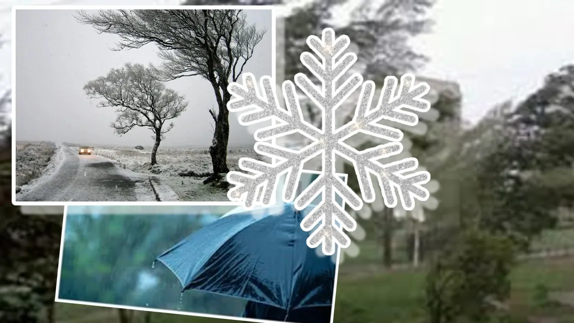 ANM, noi alerte, este COD GALBEN de fenomene severe în aproape toată ţara. Strat de zăpadă de 20 cm la munte! HARTA zonelor afectate de intemperii