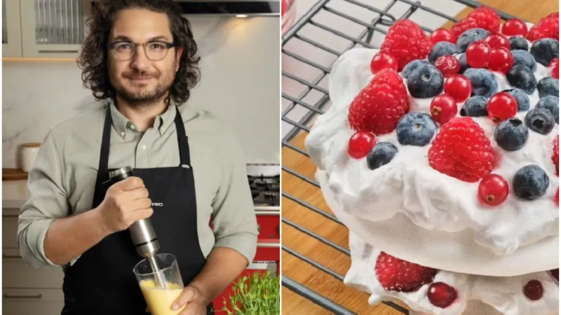 Pavlova, un desert potrivit pentru Paște. Florin Dumitrescu a dezvăluit rețeta: 