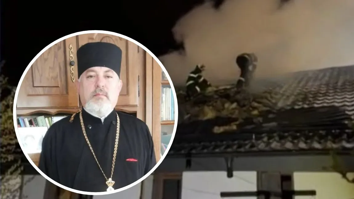 Sfârșit cumplit pentru un preot din Onești. A murit carbonizat în incendiul care i-a cuprins casa. Preoteasa a ajuns la spital cu atac de panică