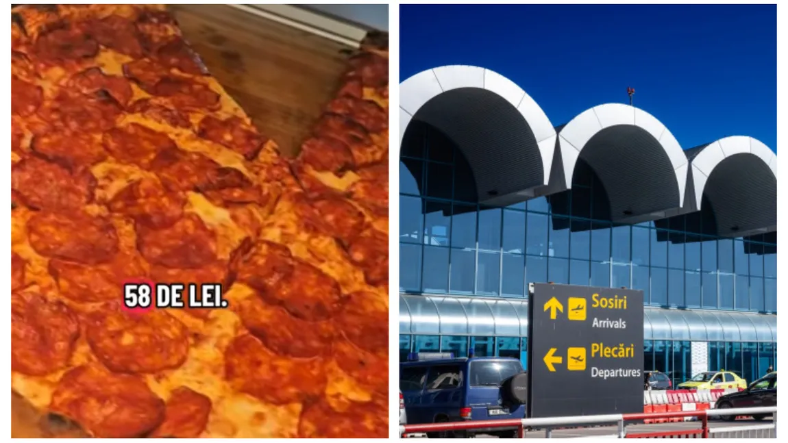 Prețuri de infarct în Aeroportul Otopeni. Cât costă o felie de pizza în 2026, turiștii au crezut că e o glumă