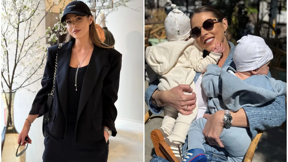 Roxana Nemeș este topită după gemeni. Micuții au împlinit 7 luni: 