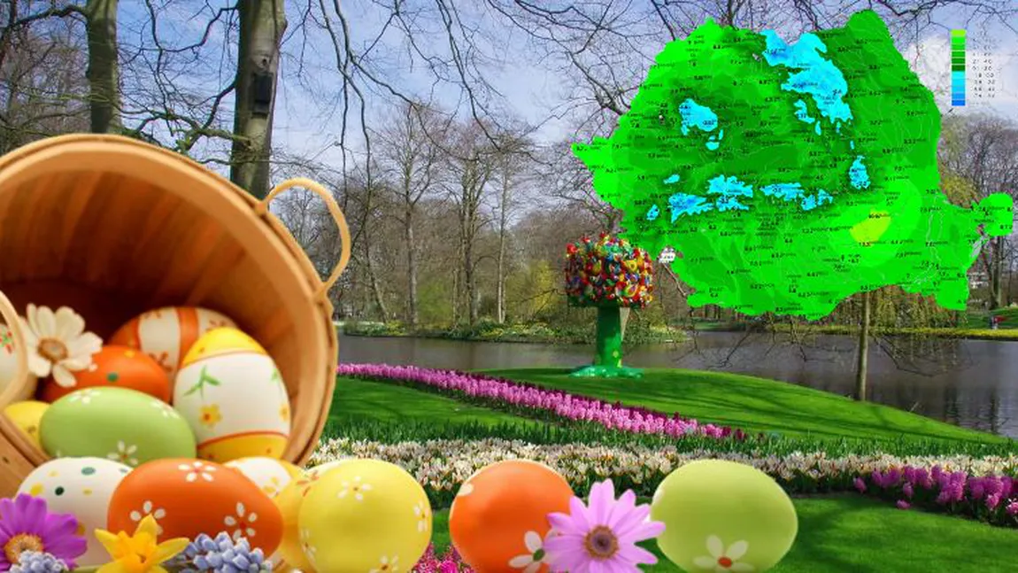 Vreme schimbătoare de Paşti 2026. Alternanţe periculoase, cu nopţi reci, soare şi ploi. Cum va fi în noaptea de Înviere