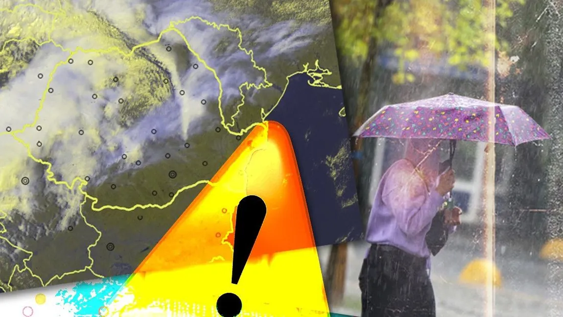 ANM a refăcut hărțile meteo. Vremea se strică în toată țara, un val de aer rece aduce ploi, vijelii și grindină