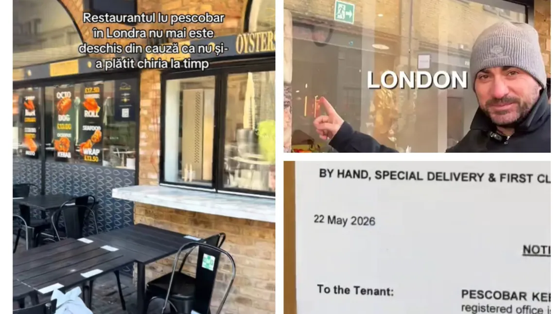 Ce-ai făcut, Bobiţă? Restaurantul lui Pescobar din Anglia, cu lacăt pe uşă pentru neplata chiriei VIDEO