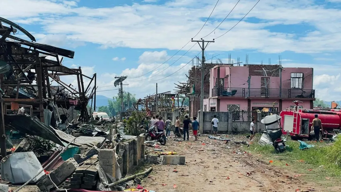 Explozie puternică în Myanmar, primul bilanţ peste 50 de morţi şi 70 de răniţi VIDEO