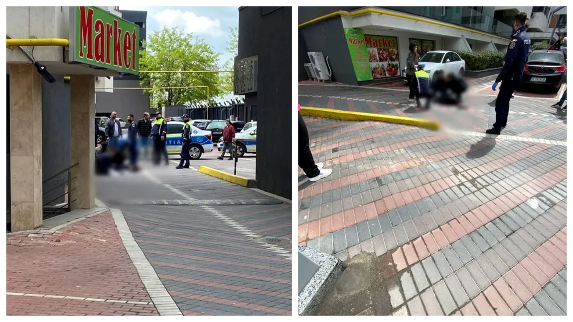 VIDEO Un ucrainean a scăpat cu viață după ce a căzut de etajul 5 al unui bloc din București!