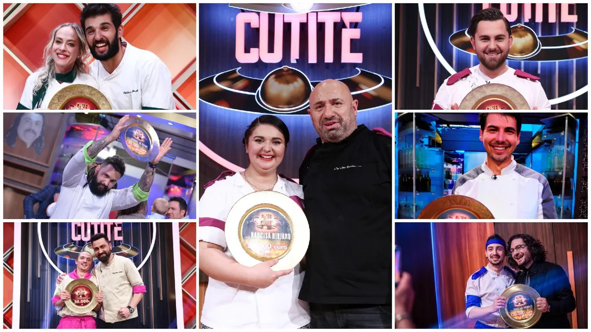 Toți câștigătorii Chefi la cuțite, de la primul sezon până la Luca Francesco Zvaleni. Cine sunt bucătarii care au ridicat trofeul show-ului culinar de la Antena 1