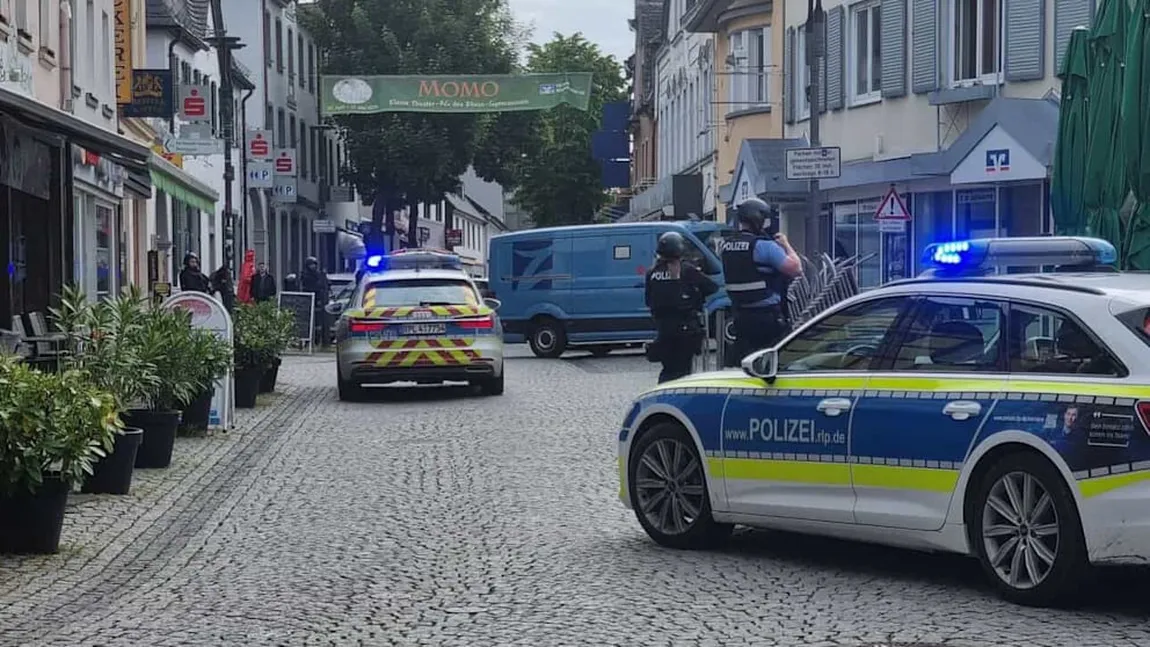 Luare de ostatici într-o filială de bancă din Germania, intervenție masivă a poliției