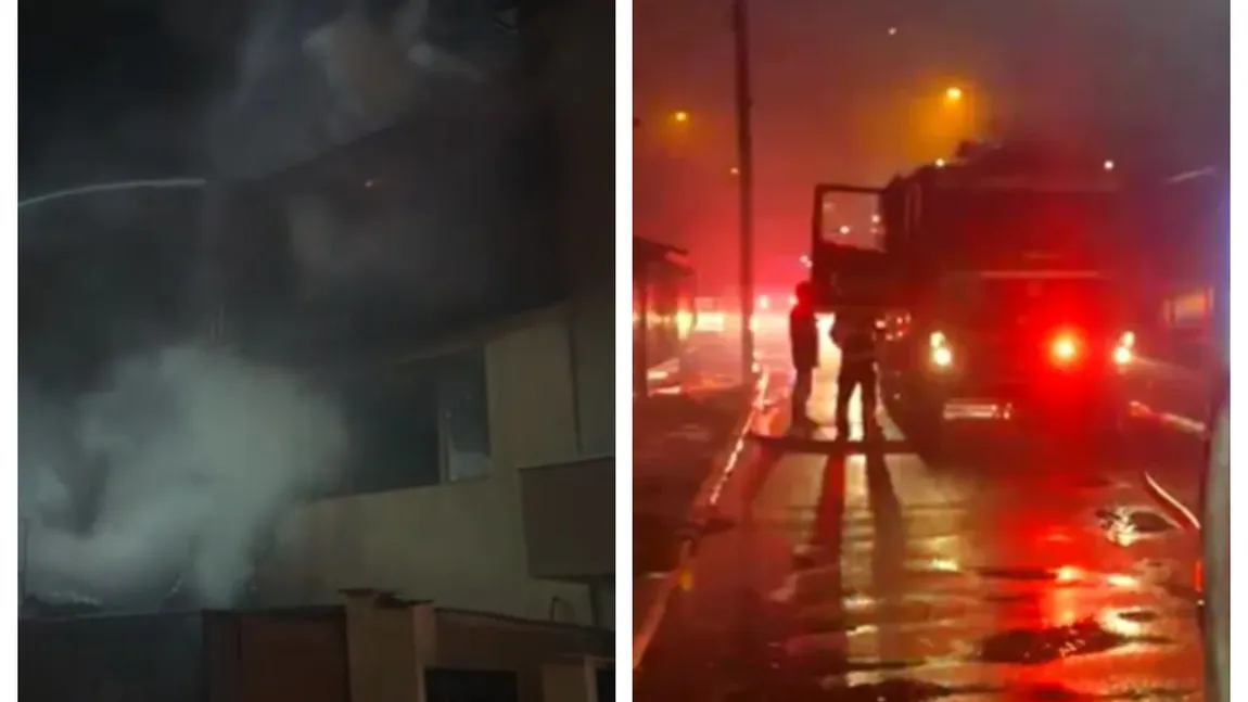 Incendiu puternic în București. Mai multe case au fost mistuite de flăcări, a fost emis RO-ALERT