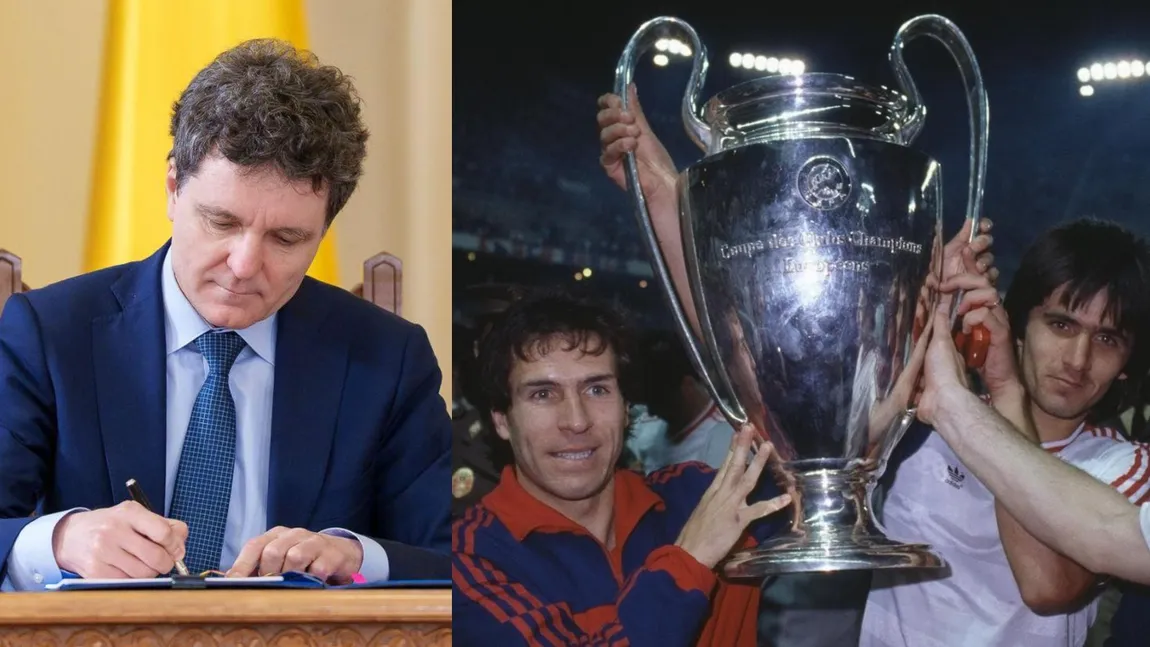 Nicușor Dan i-a decorat pe Anghel Iordănescu și jucătorii care au câștigat Cupa Campionilor Europeni cu Steaua București în 1986