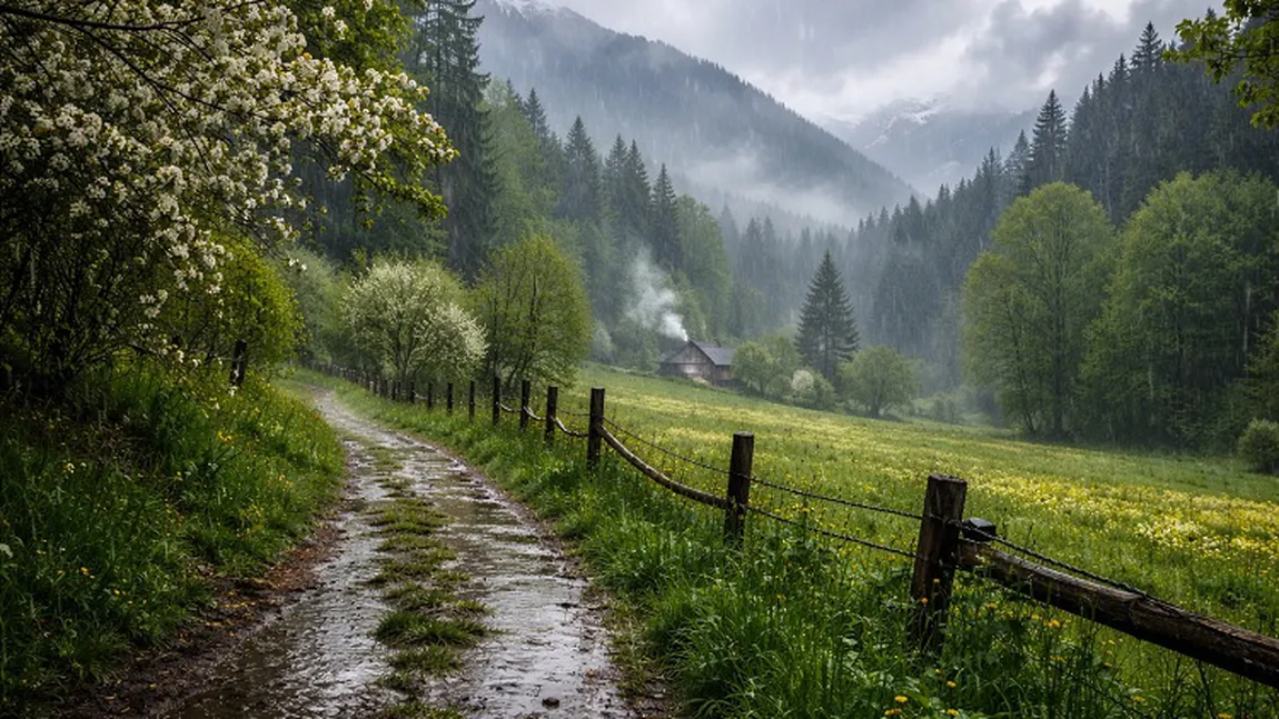 Prognoza meteo. Inversiune termică în weekend, scad temperaturile şi vin ploi şi furtuni electrice