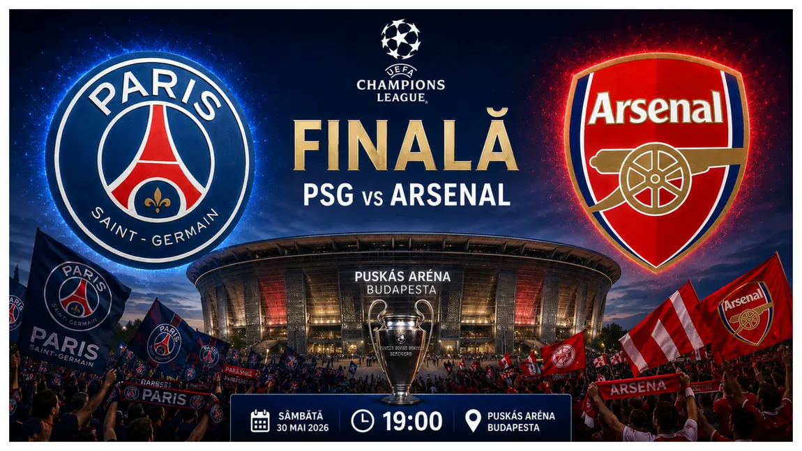 LIVE PSG - Arsenal (ora 19.00) ONLINE VIDEO finala Champions League. Unde vezi meciul anului în direct la TV