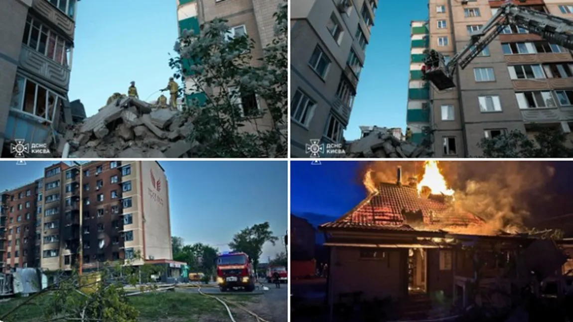 Potop de rachete peste Ucraina. Putin a bombardat masiv Kievul în cel mai mare atac aerian de la începutul războiului. Sunt zeci de victime