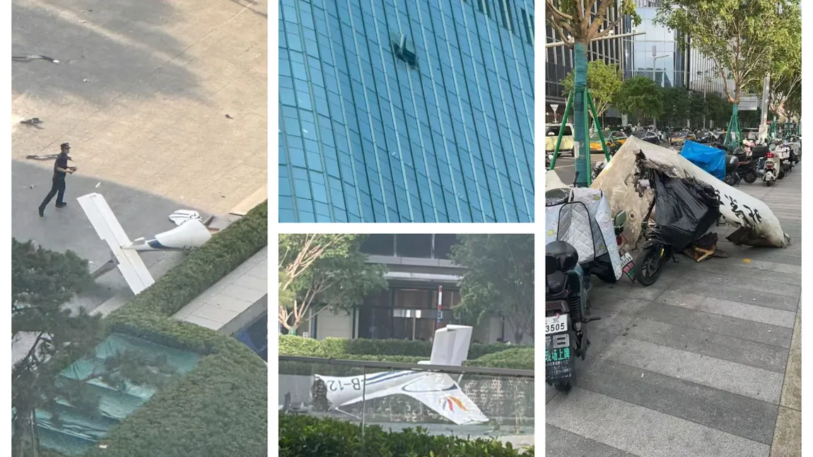 Un avion a intrat în cel mai înalt zgârie-nori din Beijing. Bucăţi de aeronoavă au căzut pe trotuar VIDEO