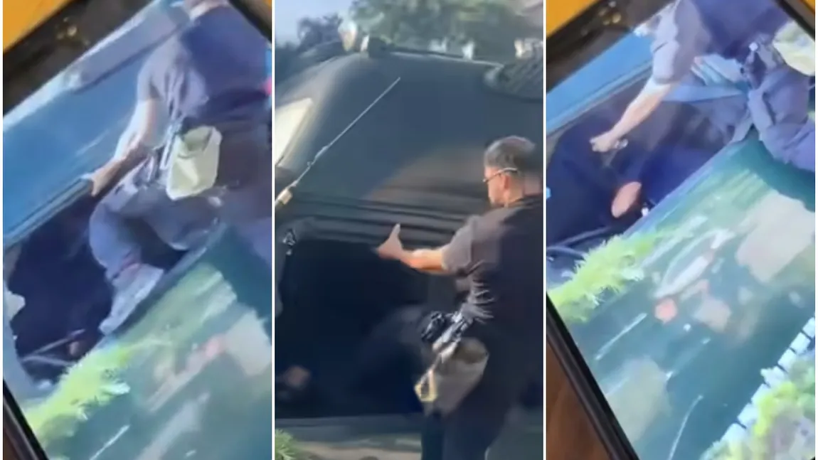 Cruzime fără margini! Un polițist local l-a lovit cu picioarele pe șoferul TIR-ului care a provocat un accident în lanț în Constanța. Bărbatului i se făcuse rău la volan, după ce i se prăbușise glicemia. VIDEO