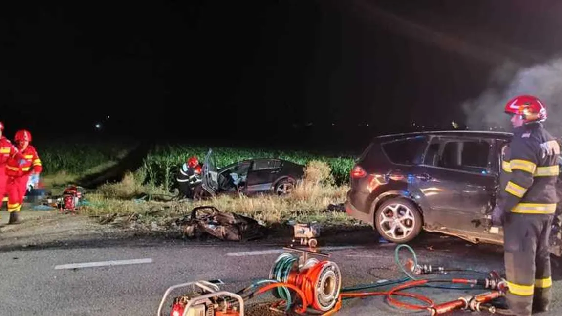 Accident cumplit produs de un șofer începător: doi morți și trei răniți în Bihor